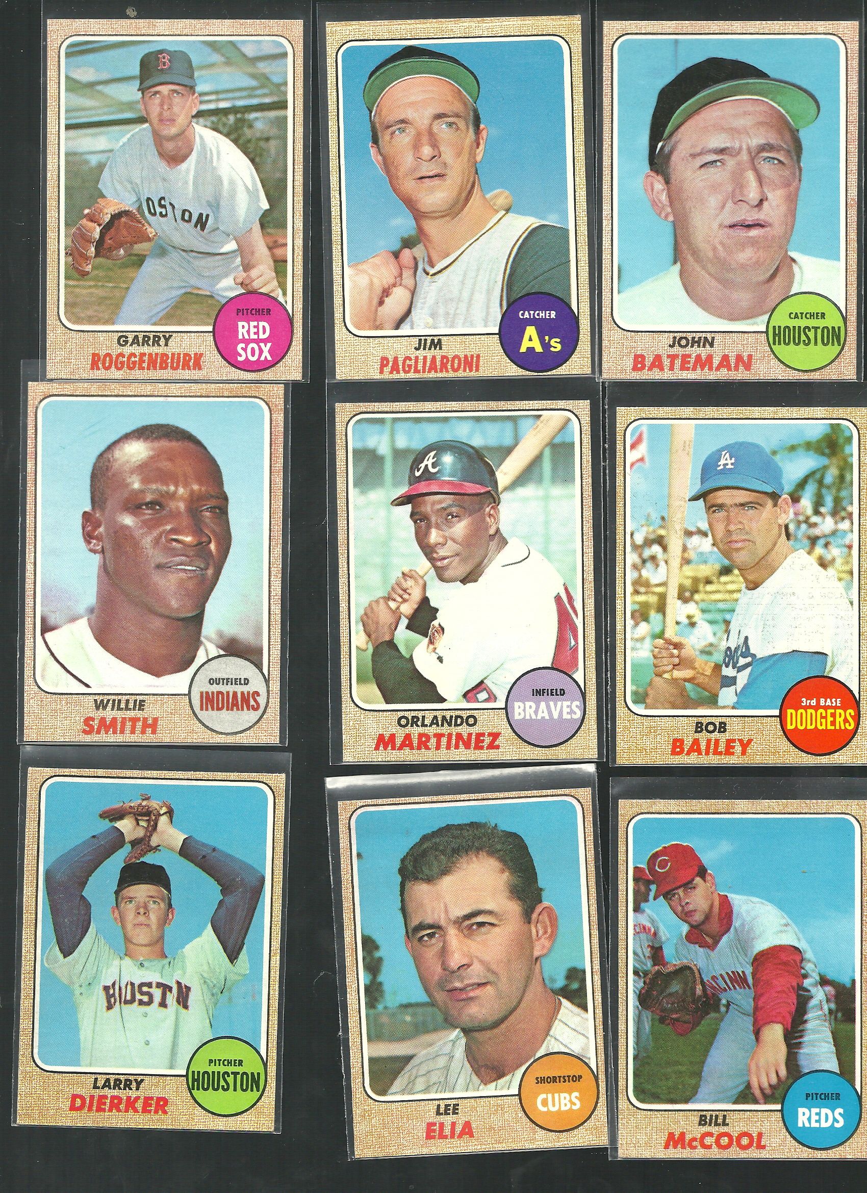 Lot Detail - 1968 Topps Baseball Ultra Clean Lot of (9) Cards