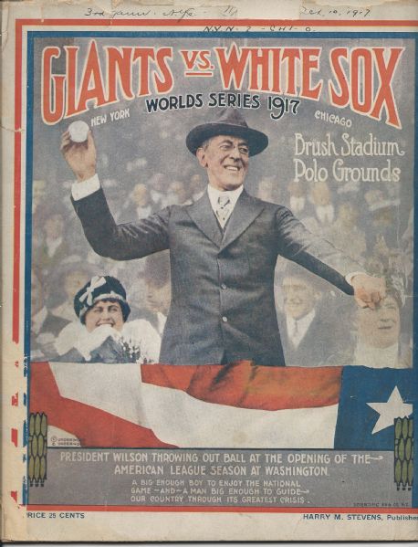 1917 World Series Program at Brush Stadium/Polo Grounds