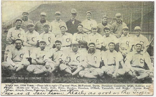 1906 Chicago White Sox (World Champions) Photo Postcard