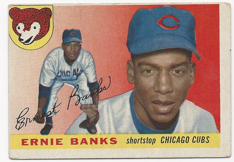 Lot Detail - 1955 Ernie Banks (HOF) 2nd Year Topps Baseball Card