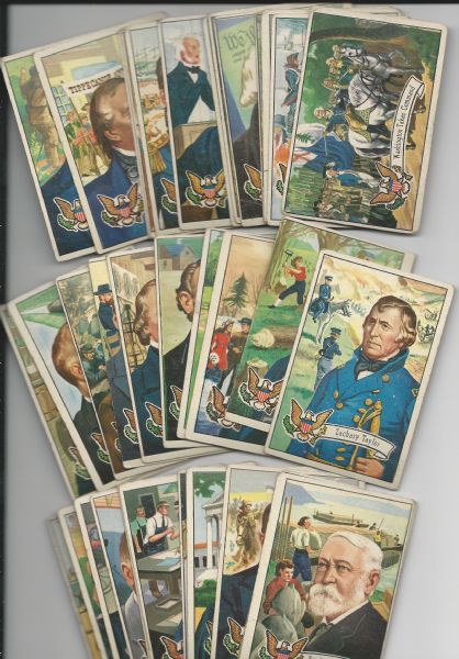 1956 Topps US Presidents Cards Near Complete Set of (36) 
