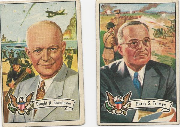 1956 Topps US Presidents Cards Near Complete Set of (36) 