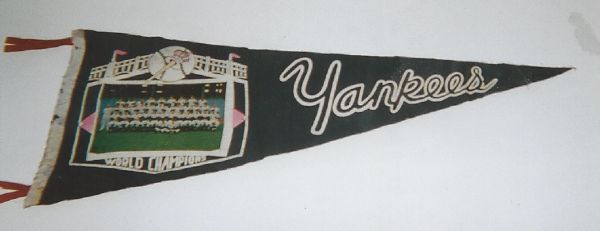 1961 NY Yankees (World Champions) Felt Pennant