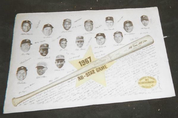 1967 MLB All-Star Game Sporting News Display Piece