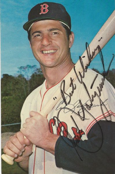 Carl Yastrzemski (HOF) Autographed Color Postcard