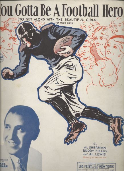 1933 College Football Sheet Music (You Gotta be a Football Hero)