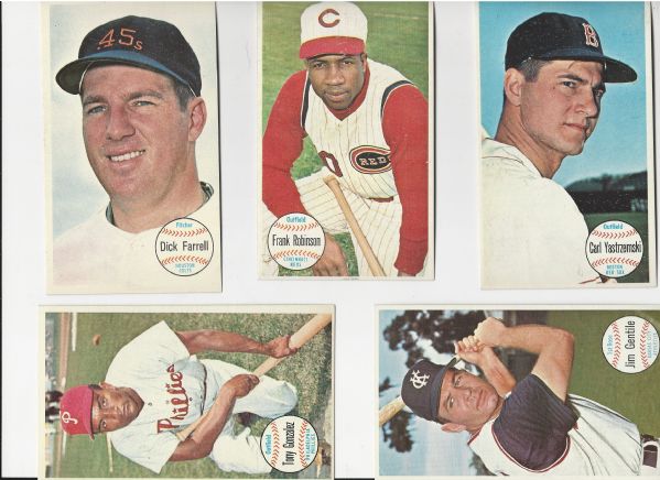 1964 Topps Giants Lot #2 of (5) Cards with HOF'ers 