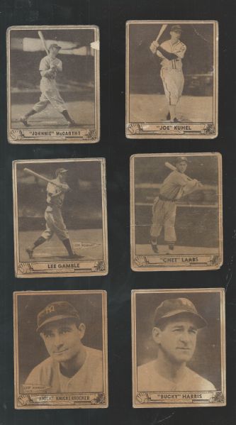 Lot Detail - 1940 Play Ball Baseball Cards Lot of (6)