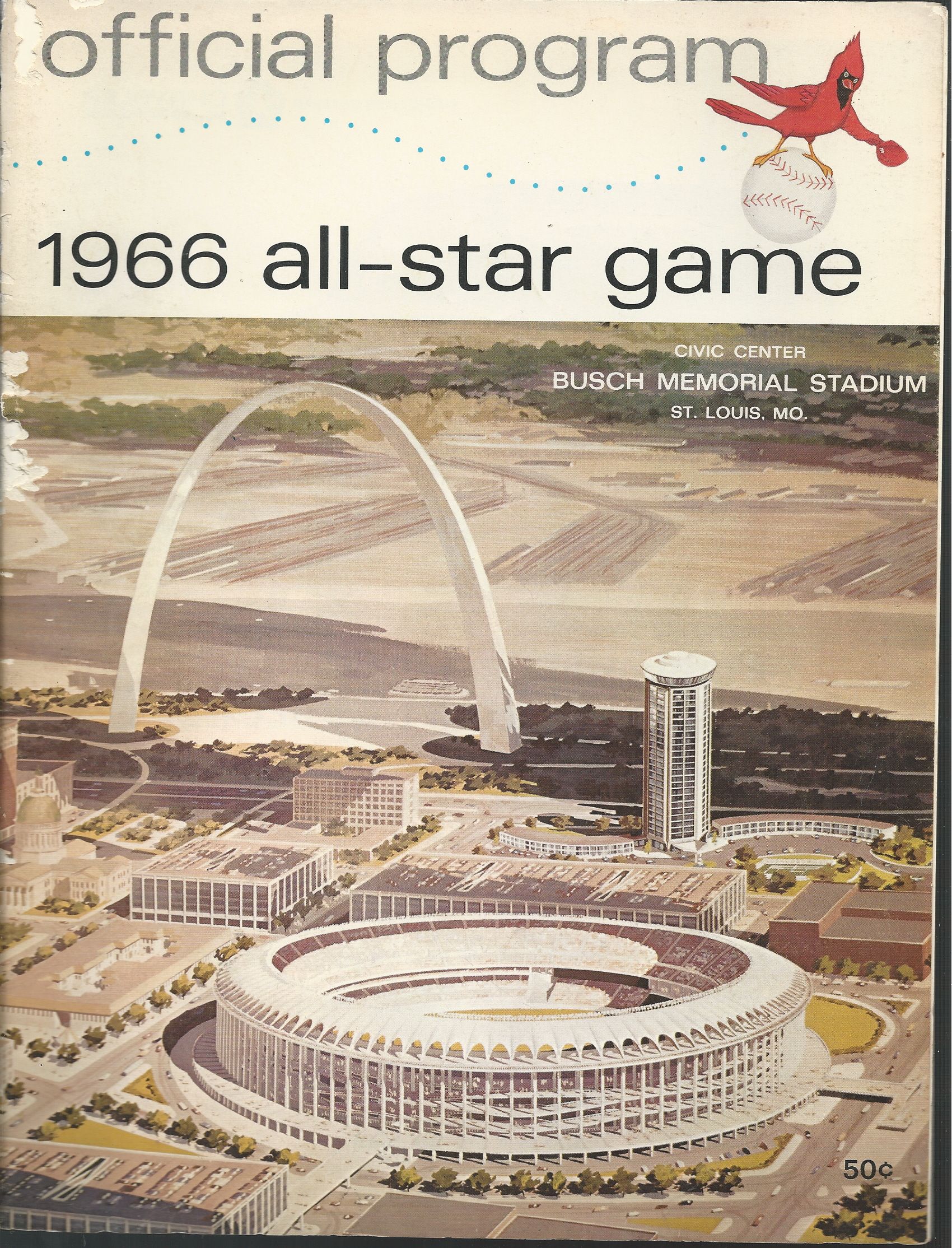 Lot Detail - 1966 MLB All-Star Game Official Program from St. Louis