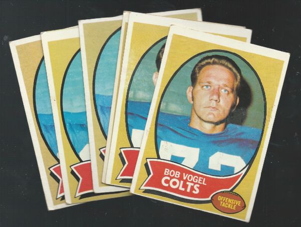 1970 - 71 Baltimore Colts (NFL) Lot of (16) Cards