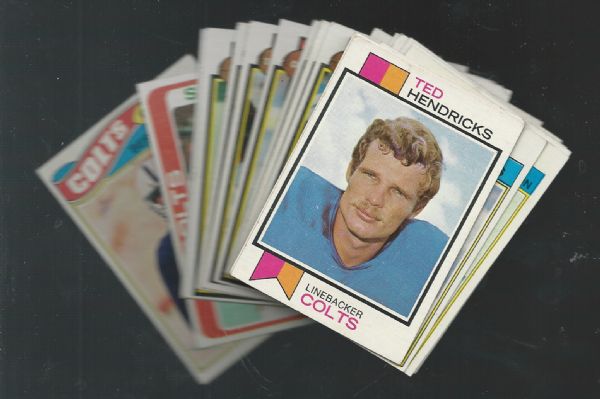 1973 - 1979 Baltimore Colts (NFL) Lot of (20) Football Cards