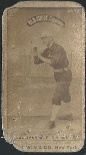 1887 Old Judge Card - Sullivan Chicago Ball Club