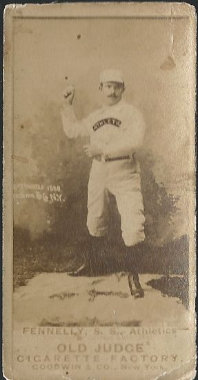 1887 Old Judge Card - Fennelly of the Athletics