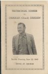 1940 Charlie Dressen (Brooklyn Dodgers) Testimonial Dinner Program 
