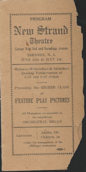 Circa 1905 Vaudeville Programs Lot of (2)