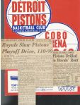 1962-63 Detroit Pistons (NBA) Basketball Program with Clippings
