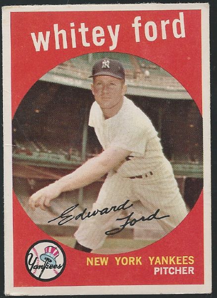 1959 Whitey Ford Top Notch Baseball Card