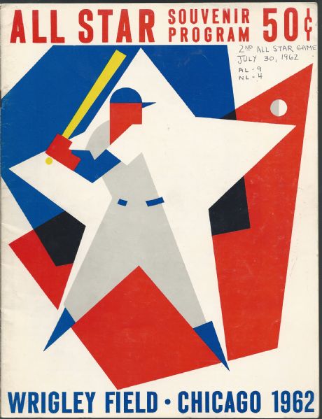 1962 MLB All-Star Game Official Program at Wrigley Field