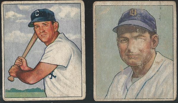1950 Bowman Baseball Star Card Lot of (2): Appling (HOF) & Kell (HOF)