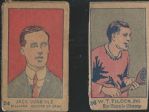 1920s Tennis & Billiards Strip Card Lot of (2)