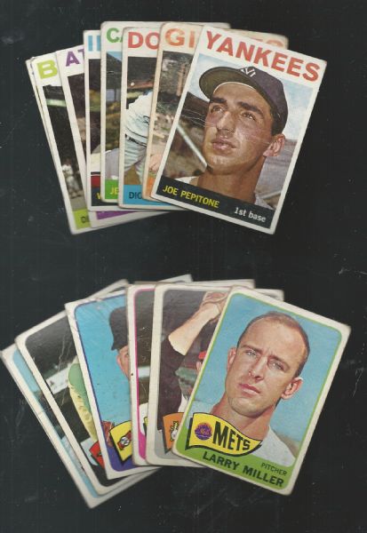 1964 - 1965 Topps Baseball Cards Lot of (18)