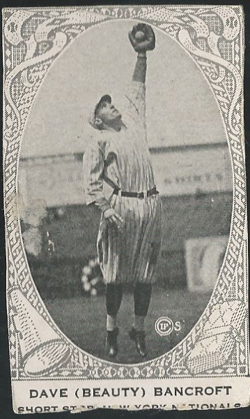 1922 Dave Bancroft (HOF) American Caramel Baseball Card