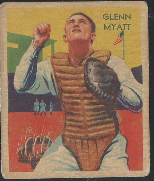 1935 Glenn Myatt Diamond Stars Baseball Card