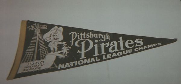 1960 Pittsburgh Pirates World Series Player Scroll Pennant
