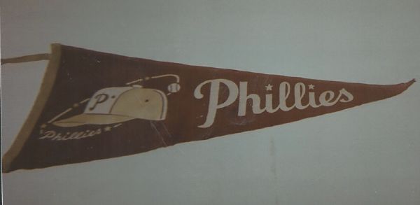 Circa early 1960's Philadelphia Phillies Felt Pennant