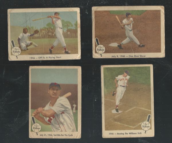 1959 Ted Williams Fleer Partial Set of (28) Cards