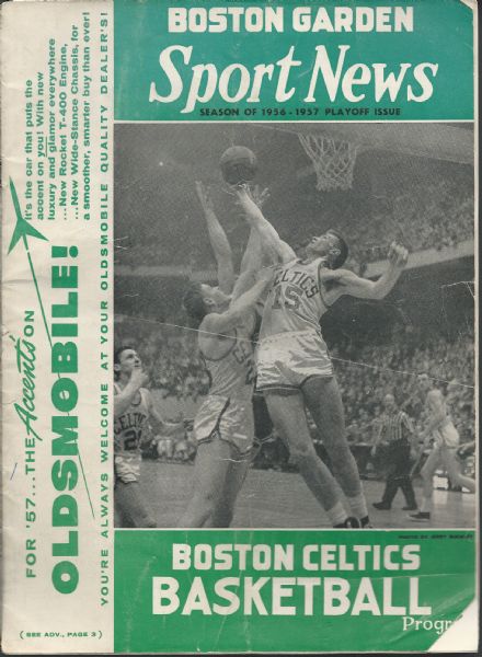 1956-57 Boston Celtics (NBA) Playoff Program
