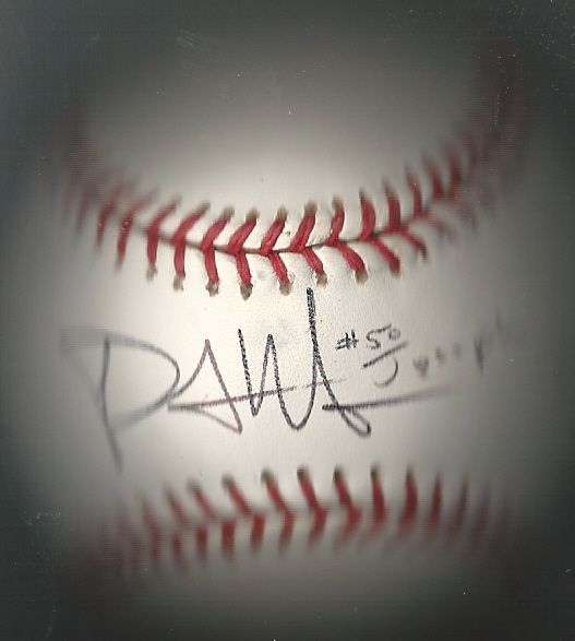 Phil Hughes Autographed OMLB with Special Notation 