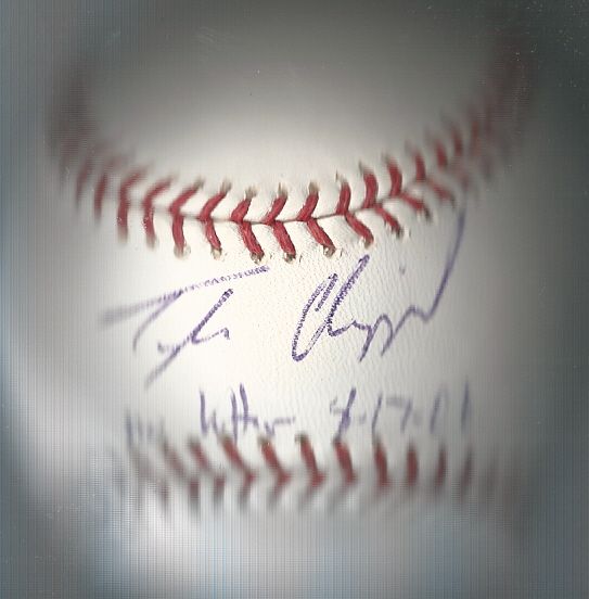 Tyler Clippard No Hitter Game Autographed Baseball 