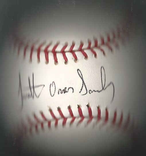 Jonathan  Sanchez (San Francisco Giants) Autographed Baseball 
