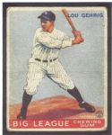 1933 Lou Gehrig Goudey Baseball Card