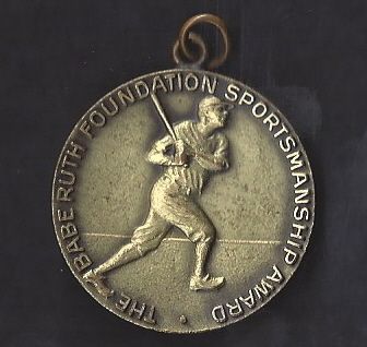 C. Late 1940's Babe Ruth Foundation Medallion, Chain and Original Box