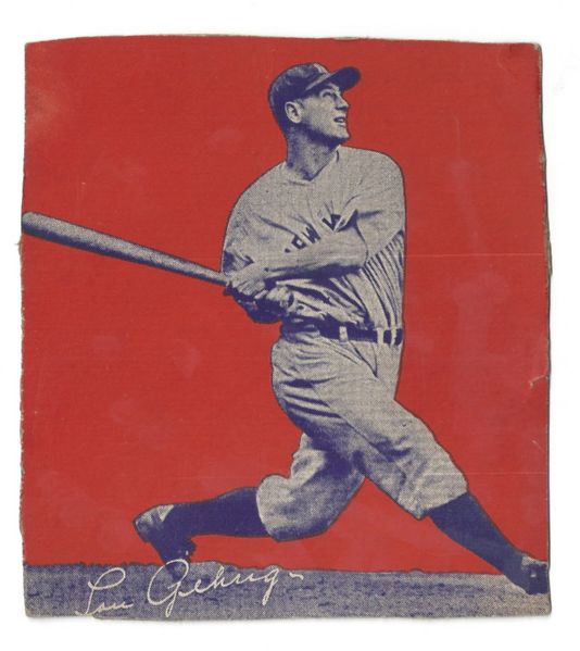 1935 Lou Gehrig Wheaties Breakfast Box Panel 