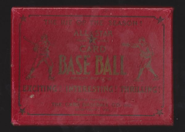 1914 Polo Grounds Baseball Card Game Original Empty Display Box