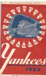 1955 NY Yankees Game Program vs Detroit Tigers