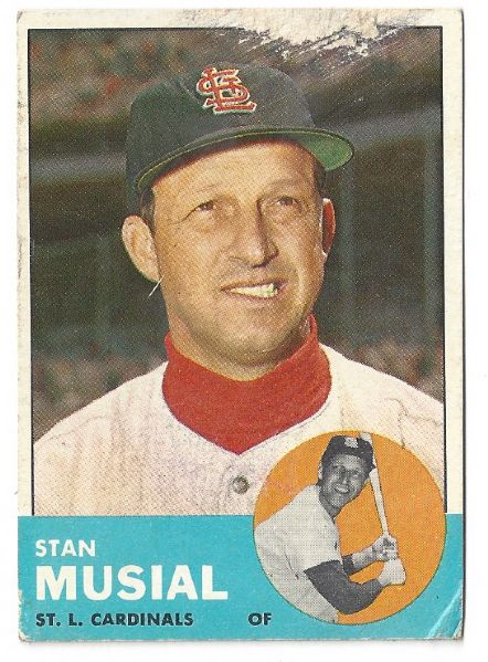 1963 Stan Musial (HOF) Last Year Card