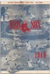 1949 Boston Red Sox Program vs Cleveland Indians