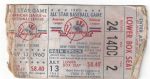 1960 MLB All-Star Game Ticket at Yankee Stadium - Seat # 2  Lesser Condition