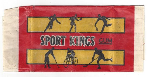1933 Sports Kings Gum Wrapper