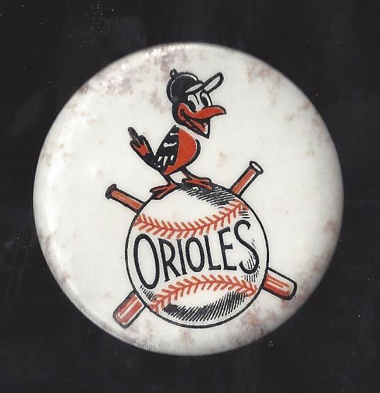 Rare 1954 Baltimore Orioles Pinback Button