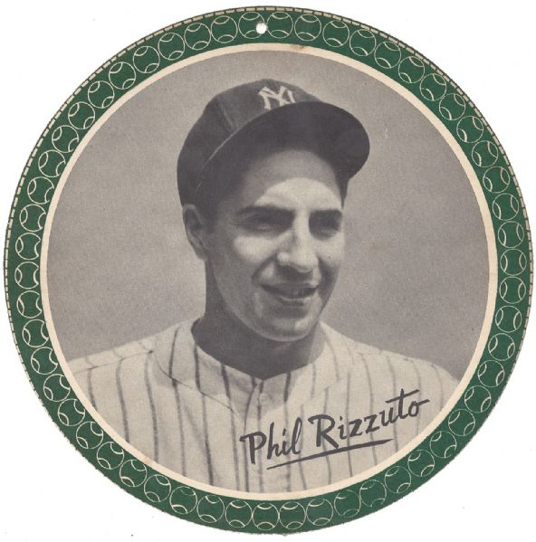 1950 Phil Rizzuto All-Star Pin-Up Disc