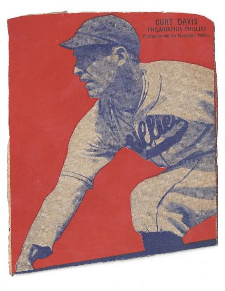 1935 Curt Davis (Philadelphia Phillies) Wheaties Box Panel 