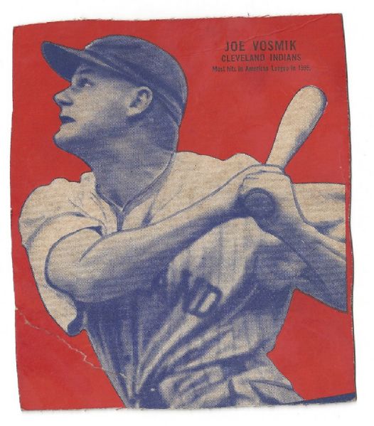 1935 Joe Vosmik (AL Hits Leader in '35) Wheaties Box Panel 
