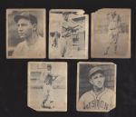 1939 Play Ball Lot of (5) Lesser Condition Cards