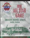 1951 MLB All-Star Game Official Program from Detroit