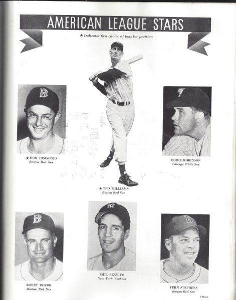 1951 MLB All-Star Game Official Program from Detroit